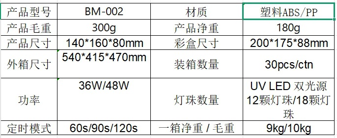 跨境热销USB款美甲灯光疗机48W指甲油胶烘干机UV烤灯速干美甲照灯
