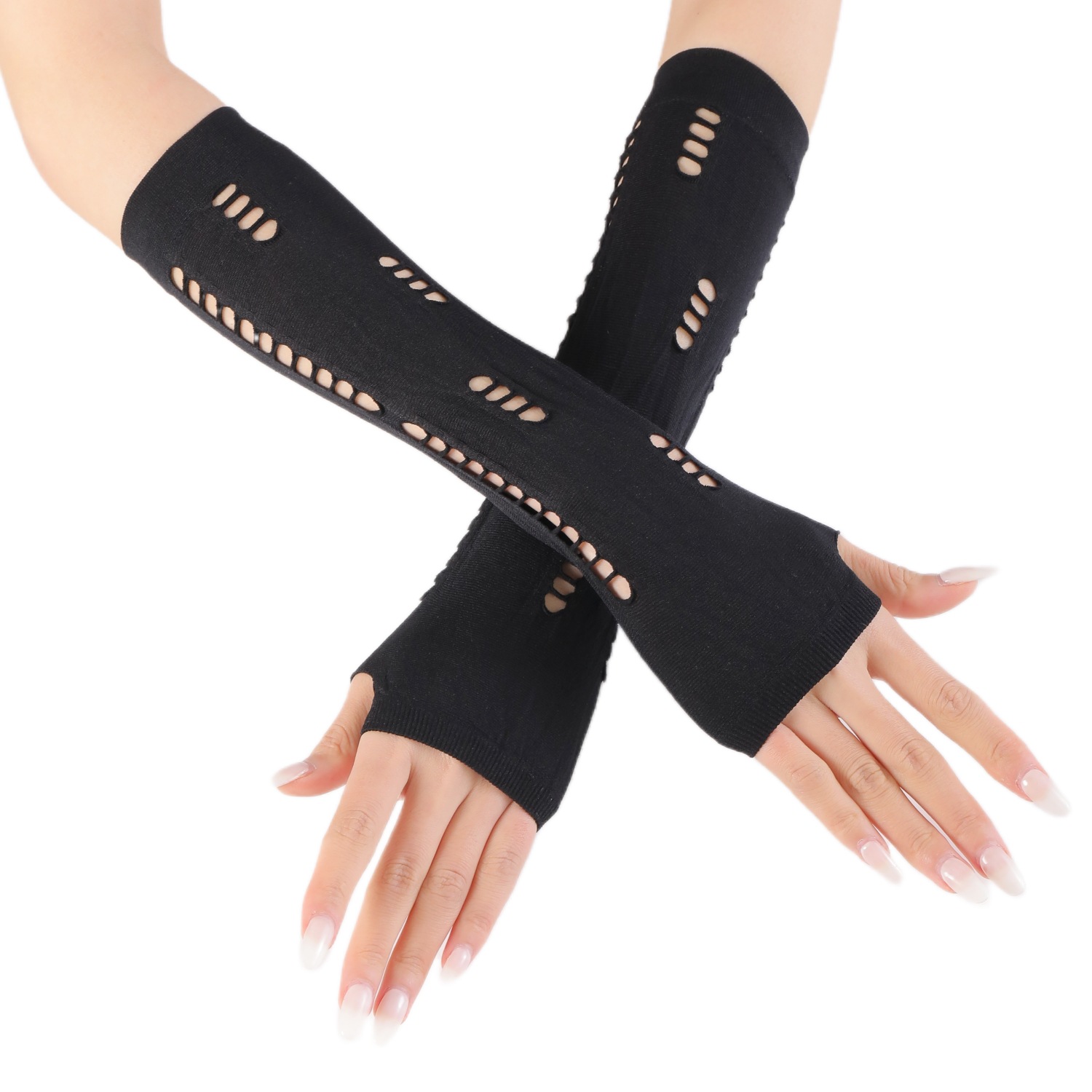 Fingerless Gloves For Sun Protection Fashionable Summer Style_voghion.com