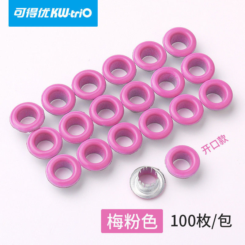 Kedeyou plástico color metal hebilla de ojo de pollo anillo de protección transparente remachadora de tarjetas perforadora manual perforadora de anillo