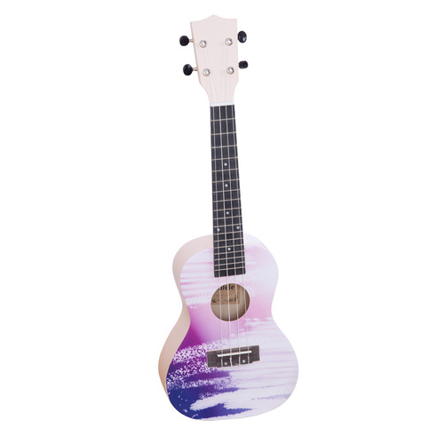 Ukulele, a cute small guitar, a musical gift, ukulele graffiti pattern, cross-border
