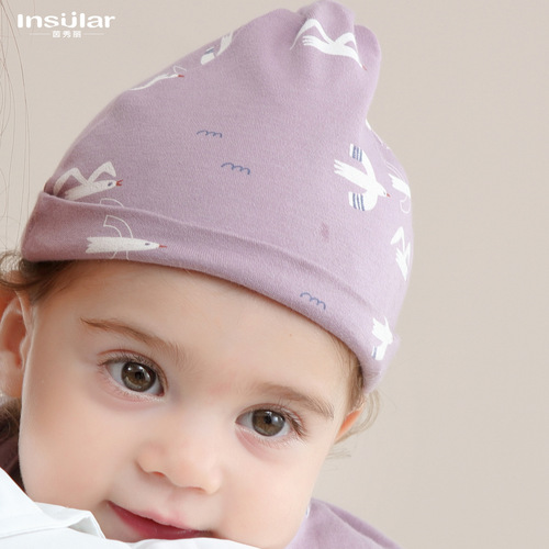 Yinxiuli Thin Cotton Newborn Fetal Hat Spring, Autumn and Summer Thin Baby Pull-on Hat Four Seasons Baby Sun Hat