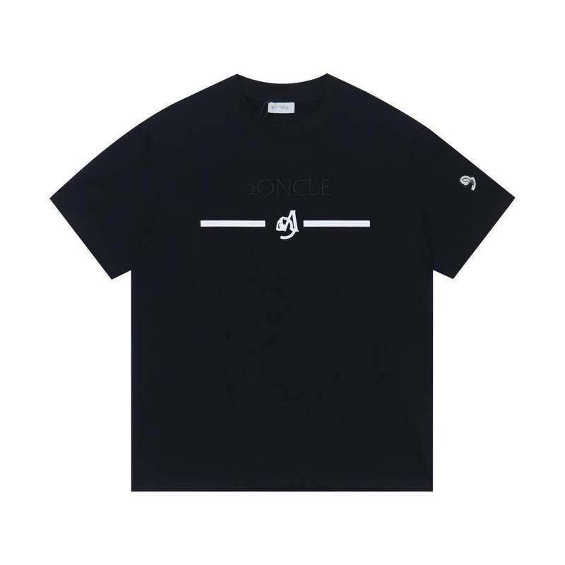 正しい版. 高バージョン. M蒙家25新型ロゴプリント小標刺繍ゆるい半袖tシャツ男女同金|undefined
