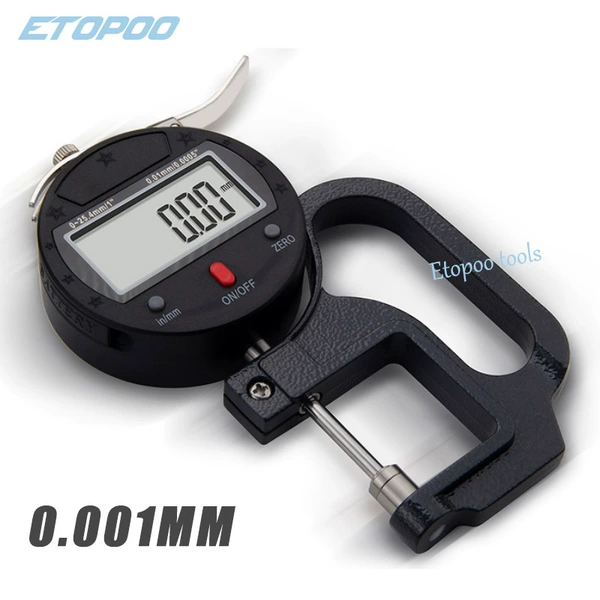 25.4MM 3V digital display thickness gauge flat head CHG11-25