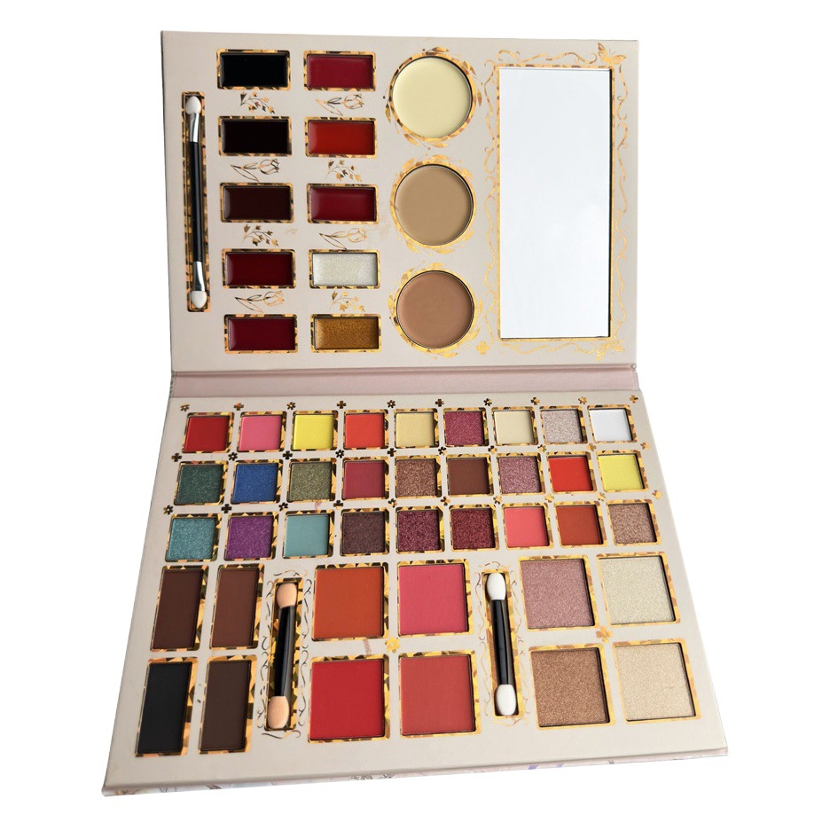 Transfronterizo cuadrado pastel de polvo horneado cara brillo sombra nariz sombra lateral sombra tridimensional resaltar rubor reparación sombra de ojos Placa integrada