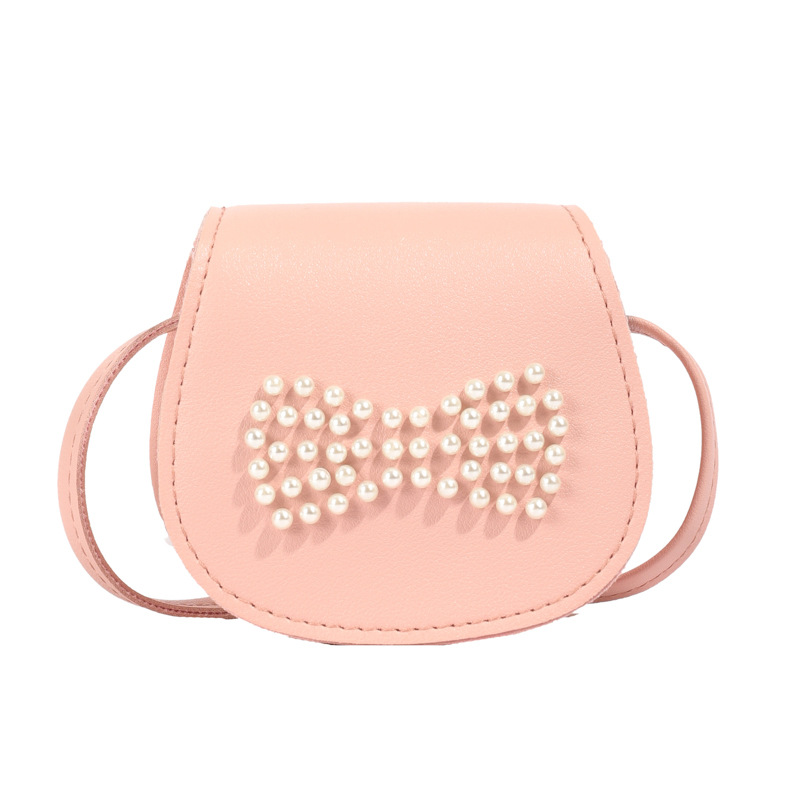 Bolsos de hombro coreanos para niños y niñas, estilo extranjero mini arco de perlas, bolsos de mochila para niños, 2024 nuevos bolsos para niños