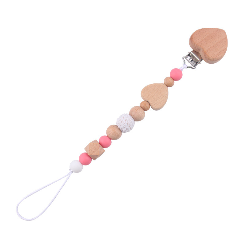 Productos para bebés y niños pequeños clip de tetina creativo caricatura bebé amor de beech mordida de dientes molares tetina cadena de prevención