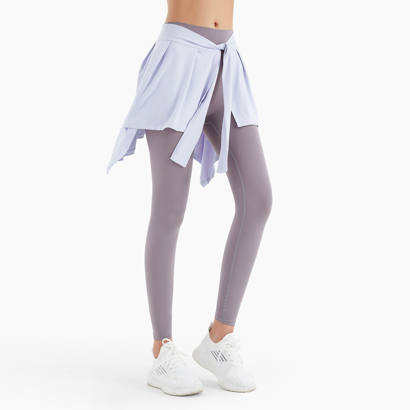 Yoga Apron Hiding Hip Strap Short Skirt Women's Anti-walking Anti-embarrassment One-piece Sports Fitness Skirt