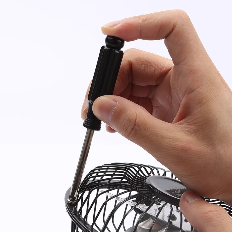 Pequeño destornillador negro destornillador cruzado 2mm juguete pequeño tornillo reparación especial pequeña herramienta de destornillador portátil