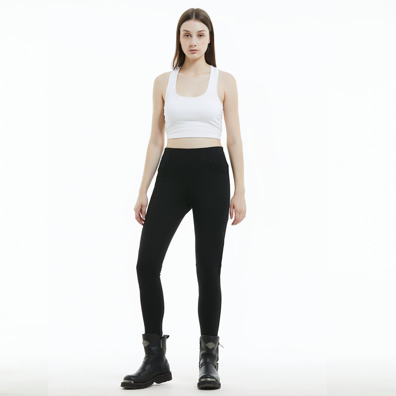 VOLERO pantalones vaqueros de la motocicleta de las mujeres Caballero pantalones de montar de la motocicleta elástico Kevlar resistente al desgaste resistente al desgarro pantalones anti-caída