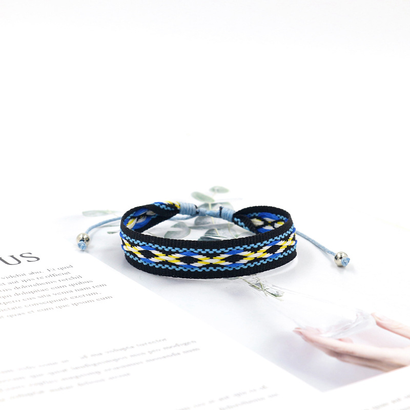 Retro Simple Style Geometric Polyester Wholesale Bracelets display picture 1