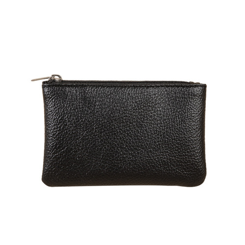 Wallet with Lychee Pattern Simple Zipper Coin Purse