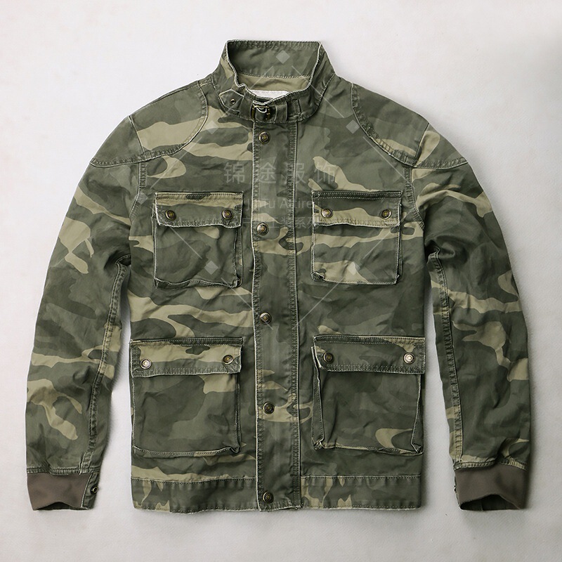 American Retro Workwear Suit for Men, Pure Cotton Camouflage Jacket, Workwear, Spring and Autumn Casual Wear, Durable, in Stock, Factory Shipped American Retro Workwear Suit for Men, Pure Cotton Camouflage Jacket, Workwear, Spring and Autumn Casual Wear, Durable, in Stock, Factory Shipped