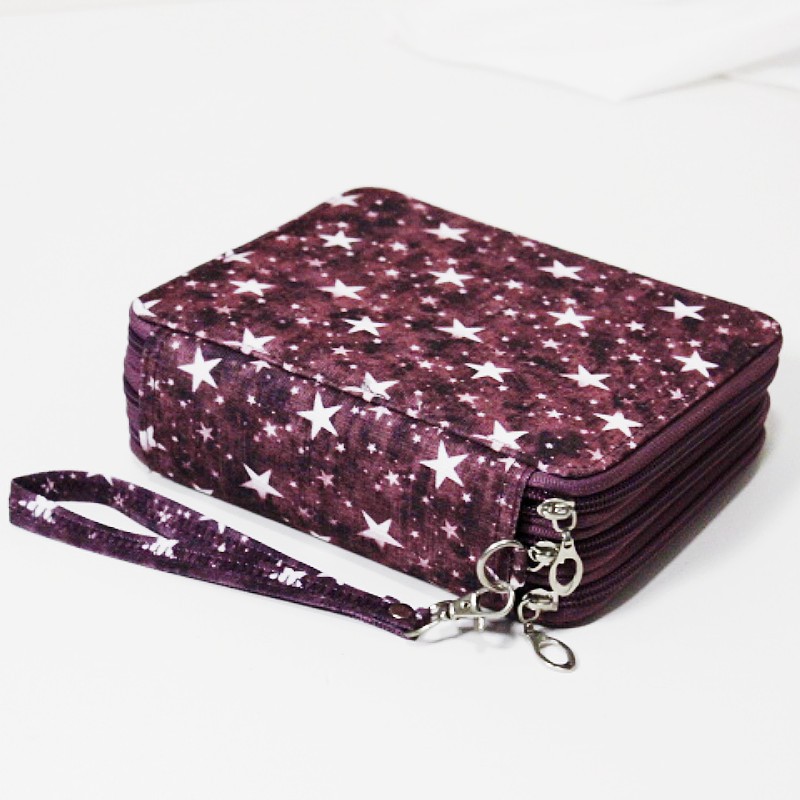 Estuche de Almacenamiento de Lápices de Colores para Estudiantes, de Tela Oxford, con 78 Orificios, para Dibujar, de Gran Capacidad