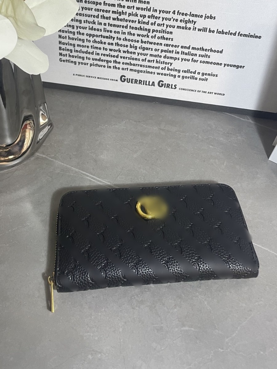 Cartera de cremallera de moda caviar billetera larga rombo relieve plano multifuncional cartera de tarjetas clásica de mano