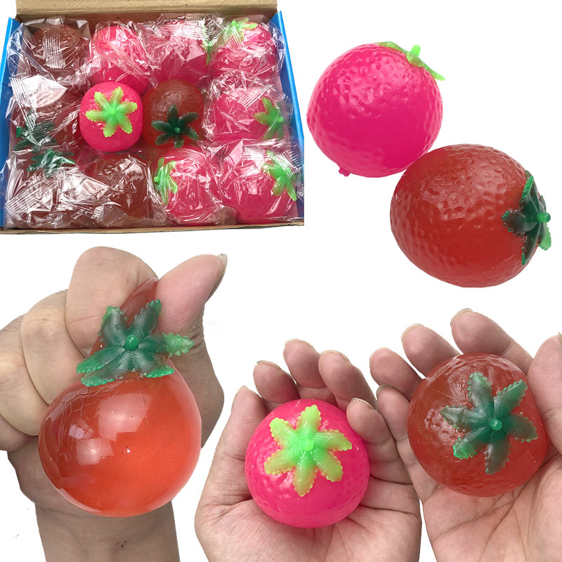 80g Weight Gold, Yellow Color Children Vent Ball Grape Ball Chicken Squeeze Music Decompression Ball Children's Toys 8