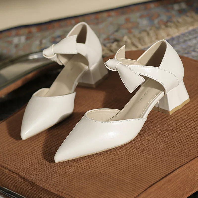 High sandals, summer fashionable footwear pointy toe, Korean style