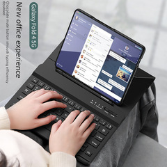 適用於三星Z Fold4摺疊屏手機殼/fold3/fold2/fold鍵盤翻蓋皮套