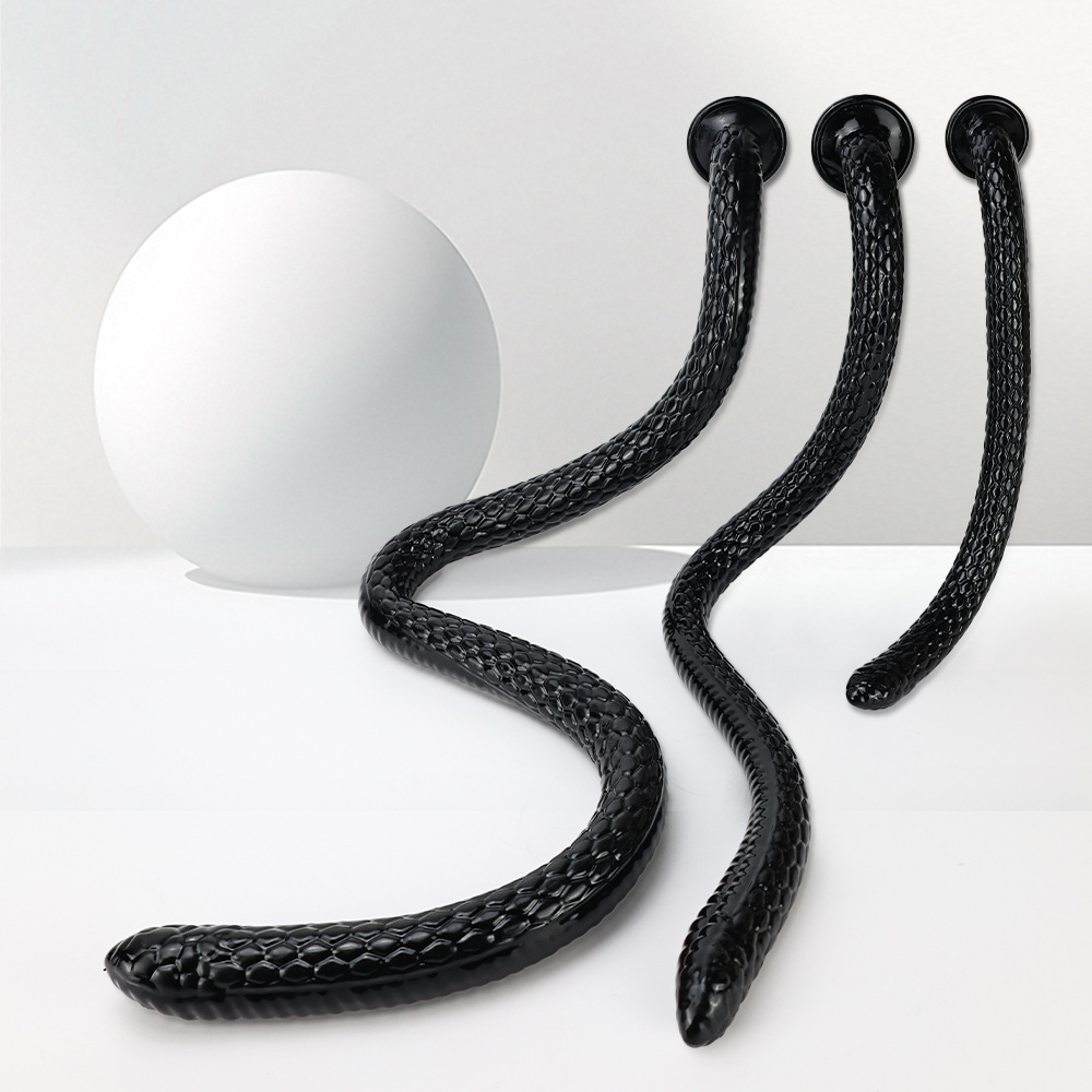 cm best-selling snake-shaped whip, soft 100 material, universal anal whip for men and women, Amazon extra-long anal TPE comfortable plug