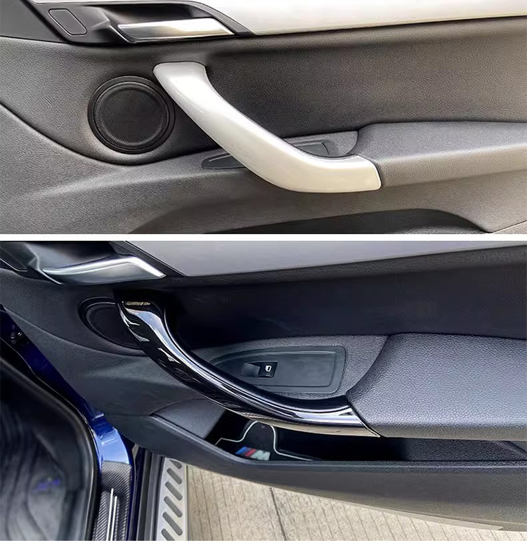 Suitable for 16-23 Bmw X1 Door Inner Handle, X2 Door Handle Outer Cover, F48 F49 Armrest Trim Panel, Inner Door Handle