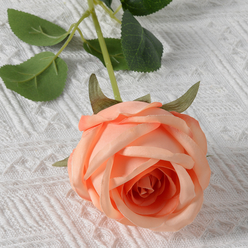 Color de champagne decoración de flores de imitación bodas bodas Tianjin fábrica directa flores falsas flores de seda floral