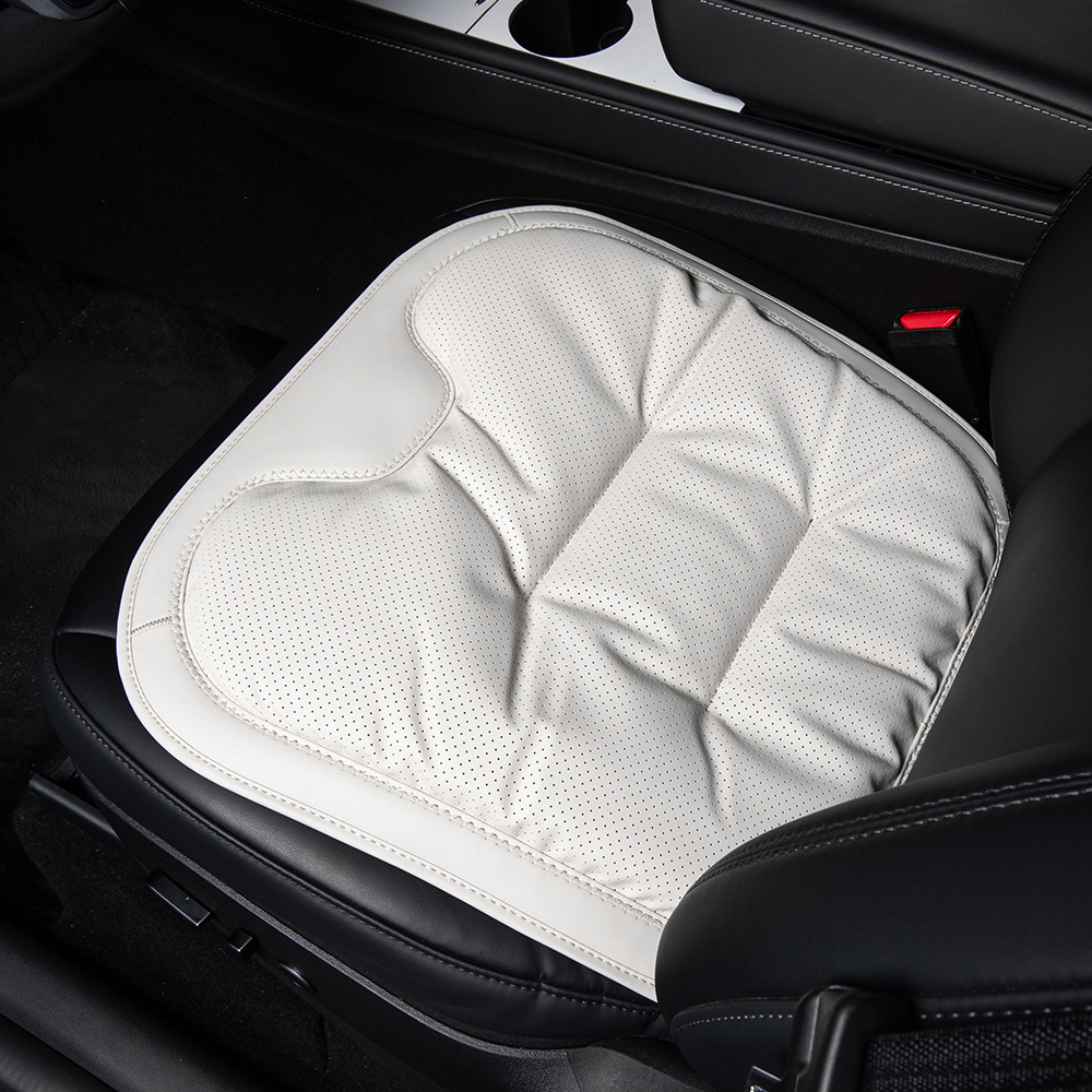 Universal – Seat cushion, seat cover Universal Single Piece Seat - beige-nappa-leatheranti-slip-breathable-front-seat