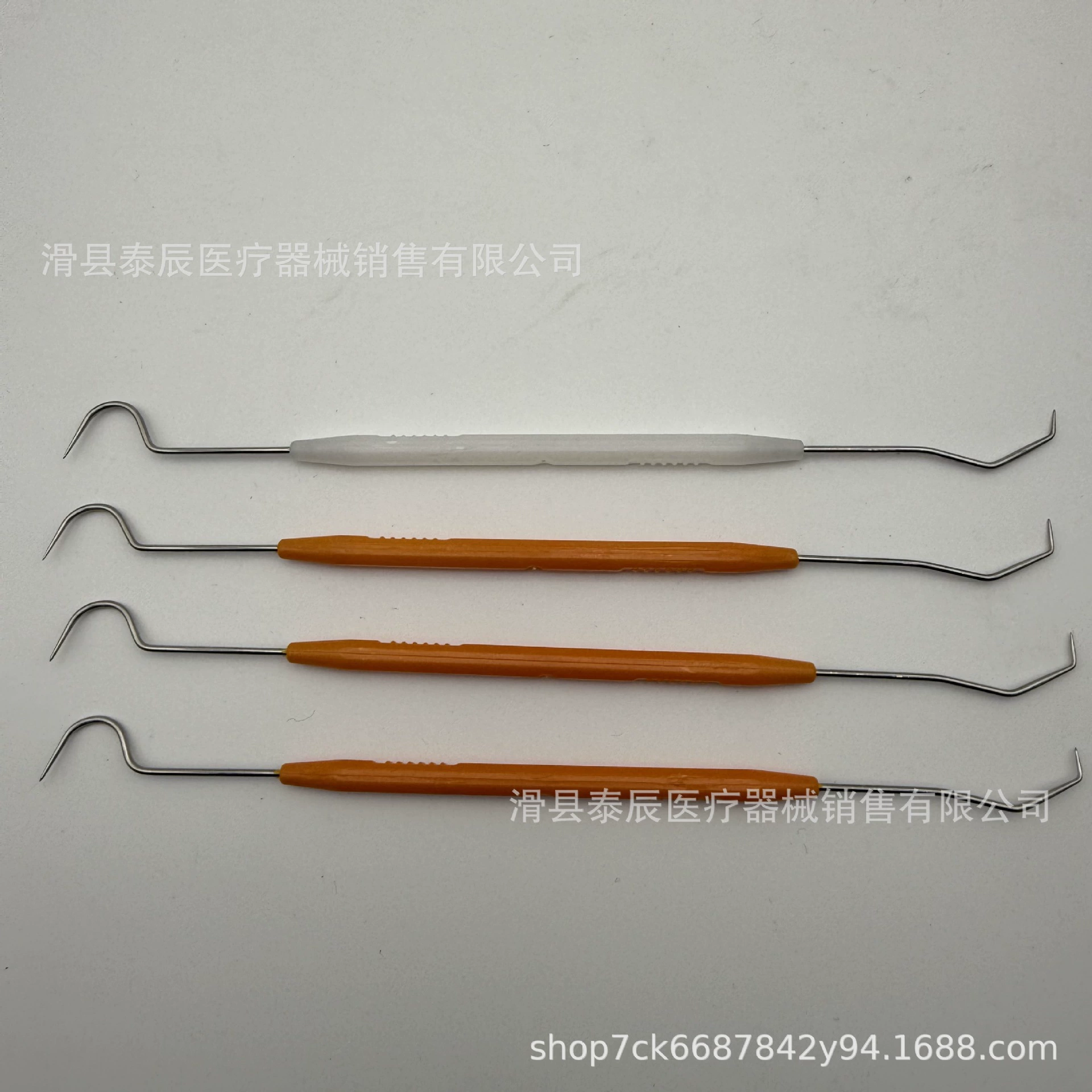 Стоматологический цветной одноразовый зонд Независимая упаковка для ухода за полостью рта двуголовый зубной крючок для чистки зубных пробок Домашний зонд