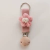 Flower-shaped, fuchsia, wooden, flowered