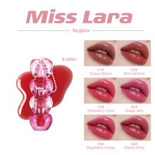 MissLara6色糖葫芦爱心挂链唇蜜水光果冻镜面嘟嘟唇持久显色唇釉