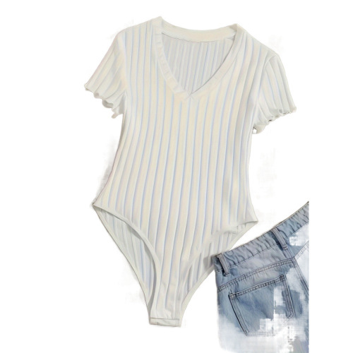 Colorful sweet style tight-fitting bodycon dress for spicy girls, slim-fit t-shirt with elastic and close-fitting design, dark buttoned knit short-sleeved top with buttons