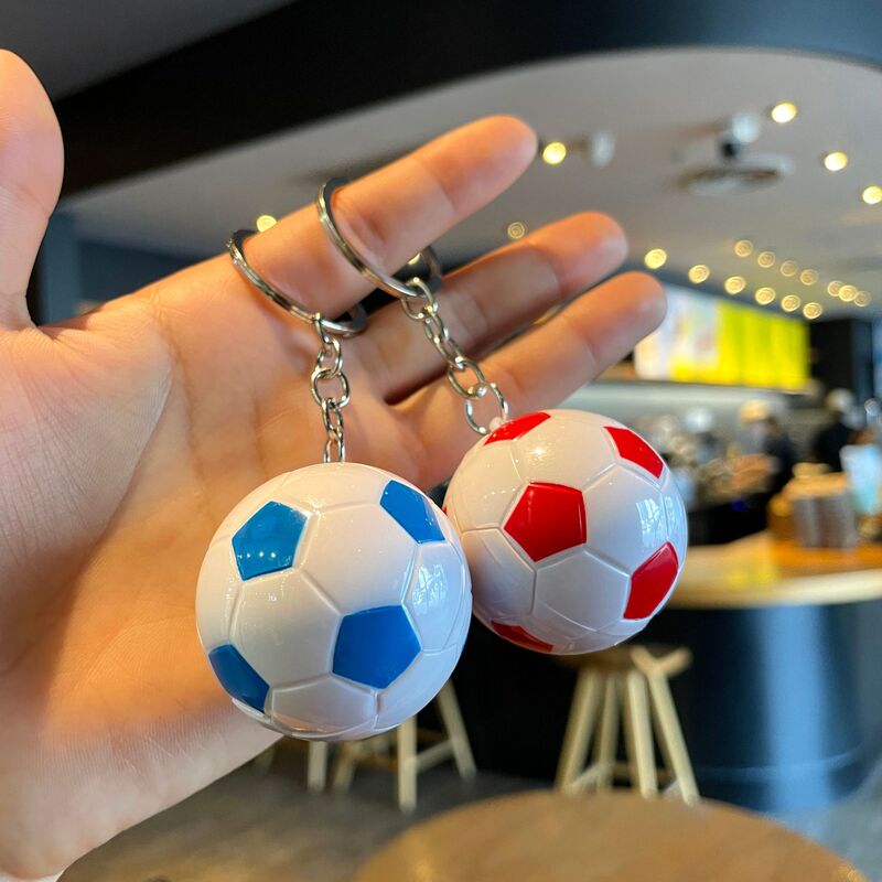 Cross-Border Temu Supply Dropshipping Football Acrylic Keychain Pendant Exquisite European and American Men's and Women's Backpack Pendant