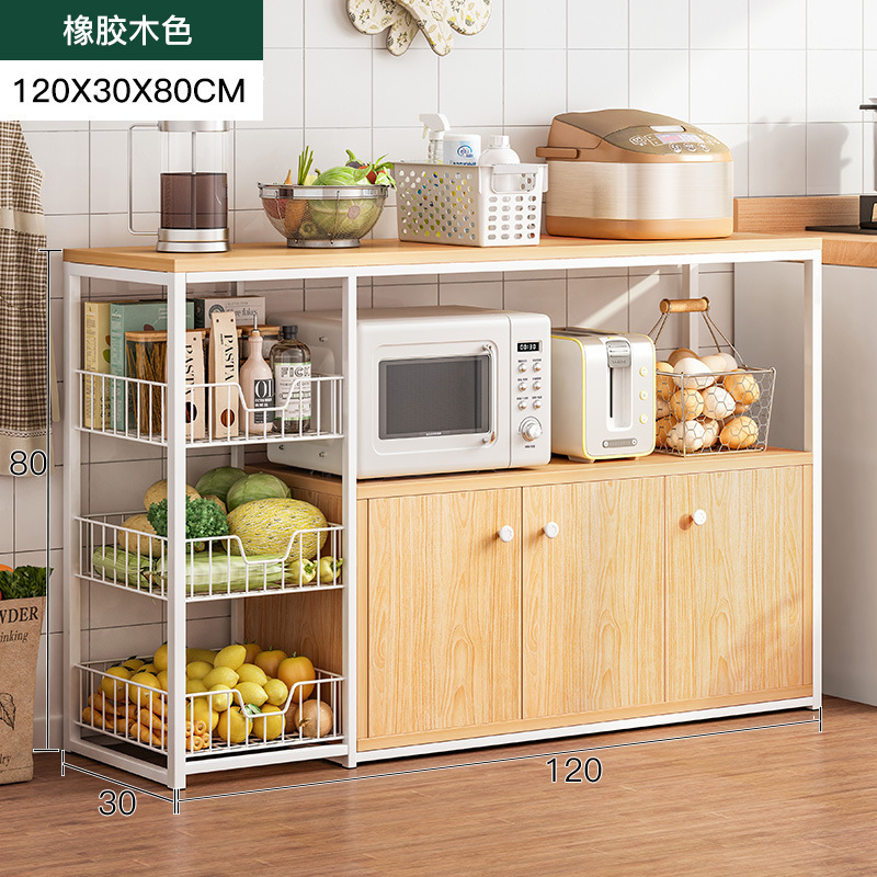 고무나무 + 화이트 벨트 캐비닛 도어 120CM