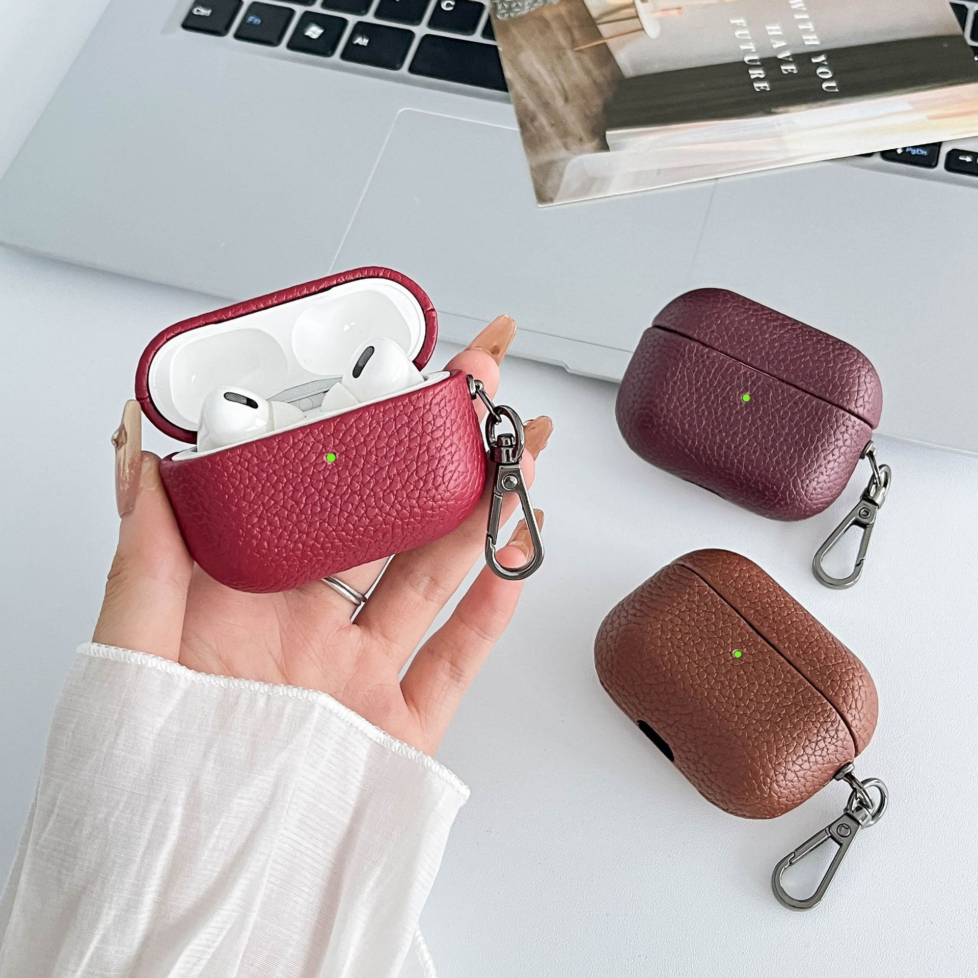 35g Weight iPhone Applicable Brands Bluetooth earbuds case Classification tpu Material Solid Color Pattern Vintage Style, Simple Style Style Injection Molding Craft Tpu Solid Color Injection Molding Vintage Style Simple Style Bluetooth Earbuds Case Phone Accessories 4