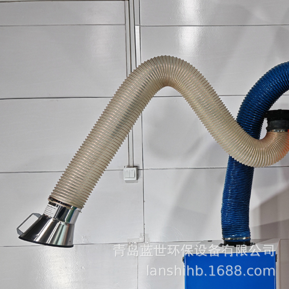 多规格壁挂式吸气臂万向定位除尘焊锡排烟内置骨架伸缩臂