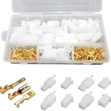 跨境批发380pcs汽车电线连接器2346针/插簧护套端子接线2.8mm套件