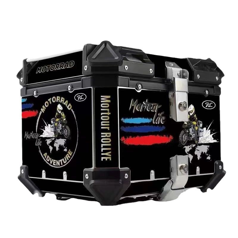 Ahora 45L instrumento calcomanía negro/blanco coche eléctrico/motocicleta/bicicleta/motocicleta de aleación Aluminio tronco plano