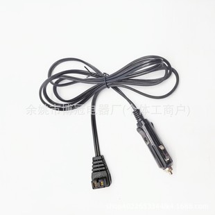 點煙器冰箱插頭線 12V/24V汽車冰箱插頭電源線 車載冷櫃連接線