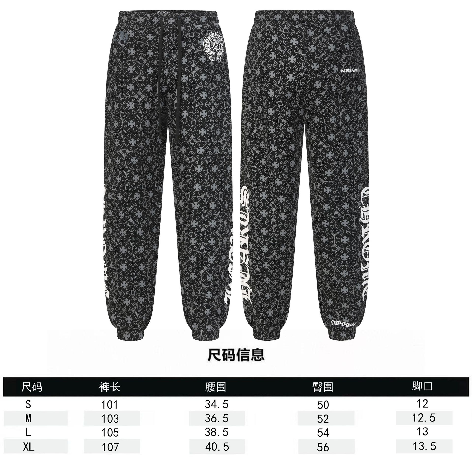Versión correcta transfronteriza de Croo Chrome Hearts Camiseta de manga larga con estampado de algodón de alta calidad para hombres y mujeres al por mayor en stock