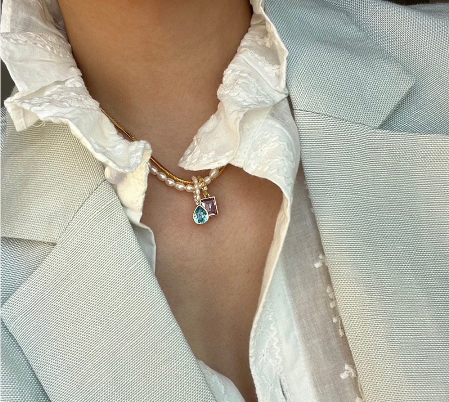 Retro Geometric Copper Plating Pendant Necklace 1 Piece