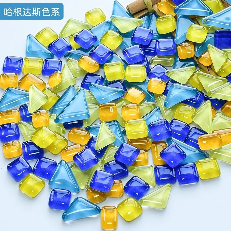 200克diy多元闪粉马赛克集合水晶自由石玻璃儿童手工材料颗粒|undefined