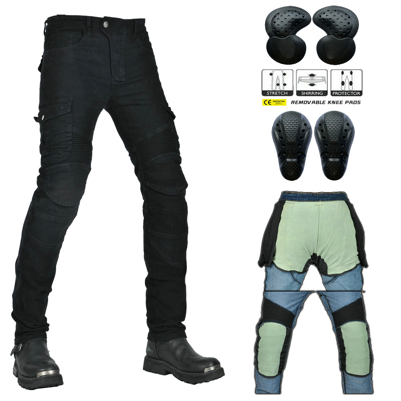 2024 nuevos jeans de motociclismo Kevlar hombre anti-garro con protector anti-caída pantalones de motociclismo