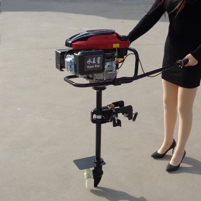 工厂供应4冲程船挂机发动机现货小型养殖船外挂机船尾机汽油马达