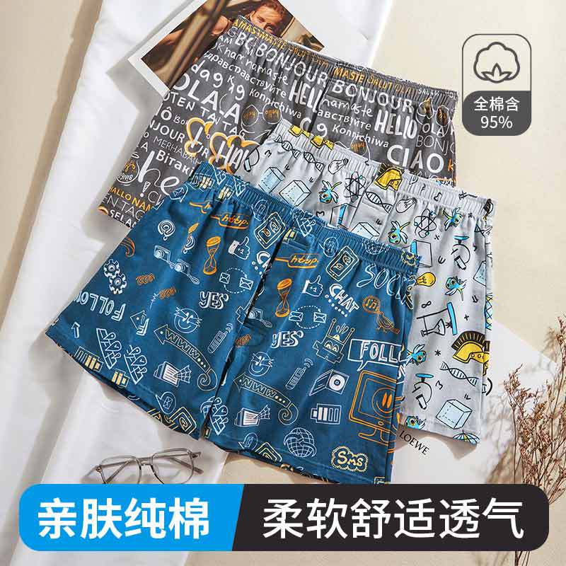 Summer Thin Arlo Pants Outer Wear Beach Pants Loose Breathable Men's Home Pants Men's Underwear Comfortable Boxers