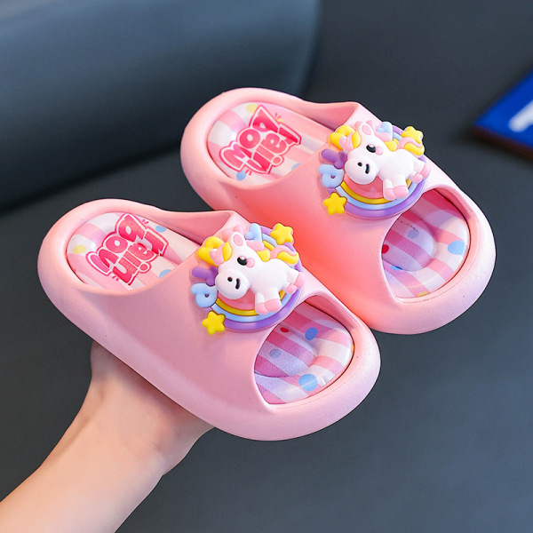2026 Summer Children's Unicorn Sandals Soft Sole Non-Slip Baby Home Bathroom Slippers Direct Sale from Manufacturer