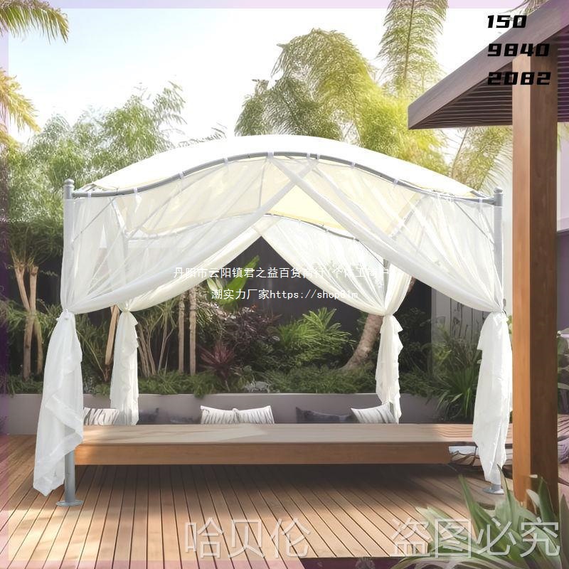 网红天鹅休闲庭院花园欧式户外民宿帐篷蝴蝶停车雨棚遮阳楼顶室外