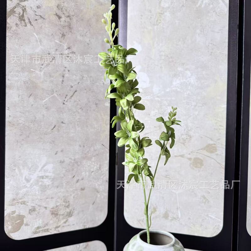 仿真2叉小飞燕草婚庆路引假花束 室内装饰新款花朵婚礼堂插花|undefined