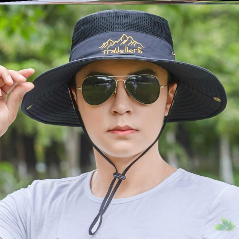 帽子男士夏天这样帽户外透气防晒帽男汽车帽渔夫帽登山钓鱼太阳帽
