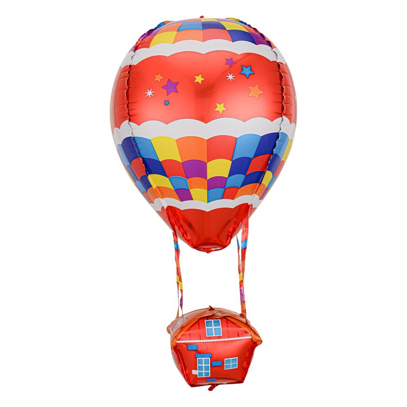 Globo de aire caliente de la casa globo de aluminio película globo fiesta de cumpleaños de los niños Decoración