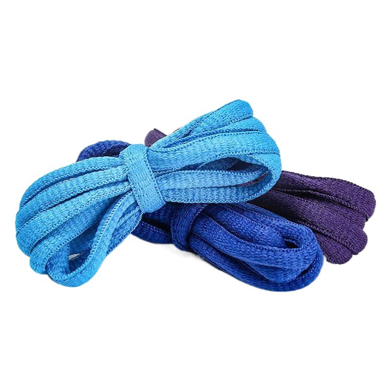 Полукруглый эллипс 7 мм полиэстер цветной плоский шнурк с летающими ткаными туфлями