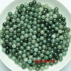 翡翠a商品油青散珠ブレスレット手串珠チェーン氷種油青5.6mm翡翠散珠緑散珠