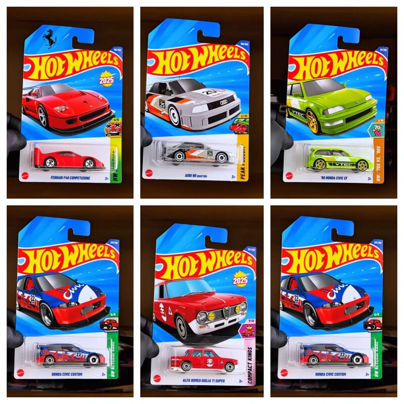 2025K Hot Wheels C4982 Small Sports Car Ferrari F40 Mclaren Ford Mustang Alpha 25K Small Car